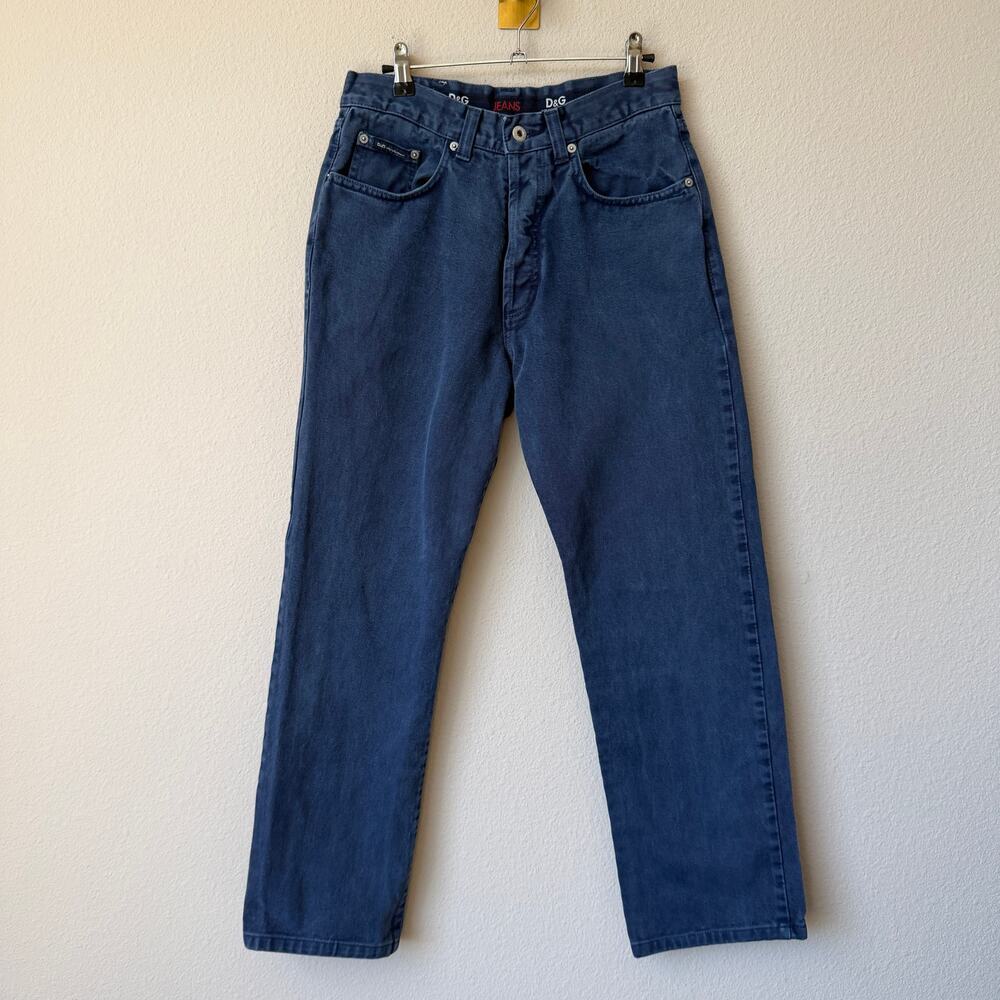 Vintage Dolce & Gabbana Straight Leg Blue Denim Jeans Size 30
